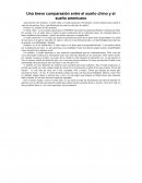 Una breve comparasión entre el sueño chino y el sueño americano