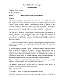 Empresas conjuntas (joint ventures). Página 1