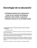 Sociología de la educación