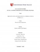 Dirección táctica de operaciones en la empresa El Abuelo Severo S.A.C