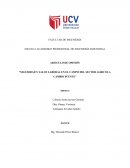 ARTICULO DE OPINIÓN “SEGURIDAD Y SALUD LABORAL EN EL CAMPO DEL SECTOR AGRICOLA CAMBIO PUENTE”