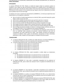 CONTABILIZACION DE OPERACIONES COMERCIALES CON EMPRESA REPRESENTANTE DE VENTAS EN OTRAS LOCALIDADES. Página 1