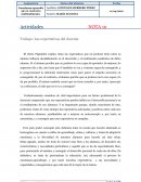 Trabajo: Las expectativas del docente