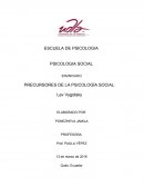 PRECURSORES DE LA PSICOLOGÍA SOCIAL: Lev Vygotsky