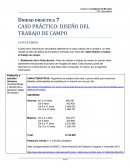 CASO PRÁCTICO: DISEÑO DEL TRABAJO DE CAMPO