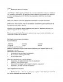 Planificación de los Aprendizajes