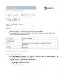 Gestión Estratégica TALLER 2