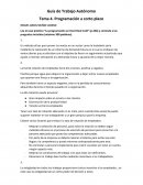 Guía de Trabajo Autónomo Tema 4. Programación a corto plazo