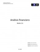Análisis financiero Watts S.A