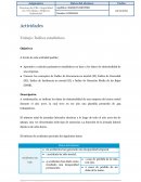 Trabajo: Índices estadísticos