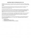 MANTENGA FIRME SU CONFIANZA HASTA EL FIN