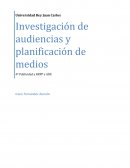Investigación de audiencias y planificación de medios