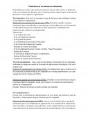 Clasificación de los sistemas de información