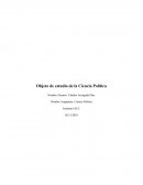 Objeto de estudio de la Ciencia Política