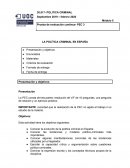 LA POLÍTICA CRIMINAL EN ESPAÑA