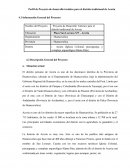 Perfil de Proyecto de desarrollo turístico para el distrito tradicional de Acoria