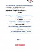 Cuestionario de cuaderno y control de obra