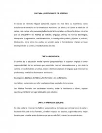 Cartas a un estudiante de derecho. Página 1