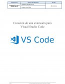 Creación de una extensión para Visual Studio Code