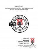 Guia rápida de procedimientos electorales