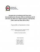 Aumento de la incidencia del Virus de la Inmunodeficiencia Humana (VIH) en Chile