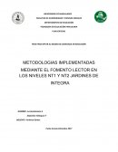 TESIS EDUCACIÓN PARVULARIA