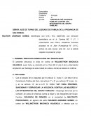 DENUNCIA POR VIOLENCIA FAMILIAR