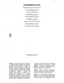 Proyecto integrador CONVERSOR AC/DC. Página 1