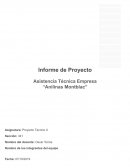 Proyecto empresa Anilinas Montblanc Ltda