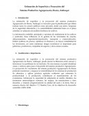 Estimación de Superficie y Proyección del Sistema Productivo Agropecuario, Ibarra, Ambuquí