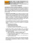 Plan de manejo ambiental