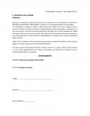 Modelo de Finiquito y renuncia laboral JALISCO