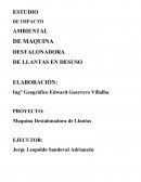 IMPACTO AMBIENTAL MAQUINA DESTALONADORA