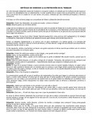 ARTÍCULO 94: DERECHO A LA PROTECCIÓN EN EL TRABAJO