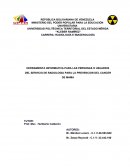 HERRAMIENTA INFORMATIVA PARA LAS PERSONAS O USUARIOS DEL SERVICIO DE RADIOLOGIA PARA LA PREVENCION DEL CANCER DE MAMA