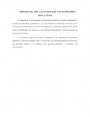 IMPORTANCIA DE LA TECNOLOGÍA EN LOS MÉTODOS EDUCATIVOS