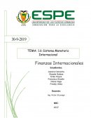 SISTEMA MONETARIO INTERNACIONAL