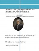 Cinco memorias sobre la instrucción publica
