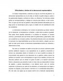 Dificultades y límites de la democracia representativa