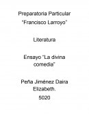 Literatura Ensayo “La divina comedia”