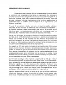 ÁREA DE RECURSOS HUMANOS