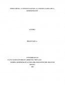 VISION CRÍTICA Y CONTEXTUALIZADA A LA NOCION CLASICA DE LA ADMINISTRACION