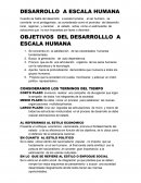 DESARROLLO A ESCALA HUMANA