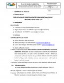 Explotacion de cantera azufre para la extraccion de material de relleno