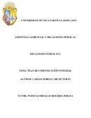 PLAN DE COMUNICACIÓN INTEGRAL