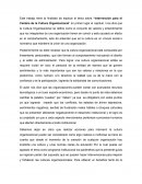 Intervención para el Cambio de la Cultura Organizacional