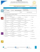 PRIMER EXAMEN PARCIAL DE QUÍMICA