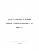Tipos de peligrosidad de productos químicos y medidas de seguridad en las industrias