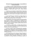 Participación dentro del núcleo familiar y responsabilidad en la toma de decisiones