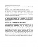 Intercambio de bienes y servicios entre un país con el resto del mundo